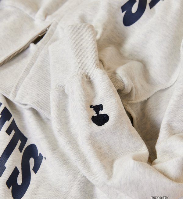  「【PEANUTSコラボ】スヌーピー刺繍入りパーカー」|パーカー|