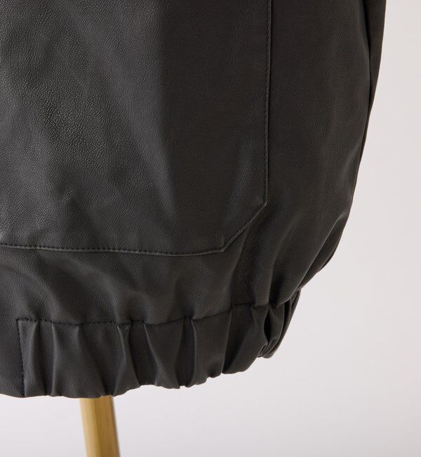  「ミドルエコレザージャケット」|ダッフルコート|