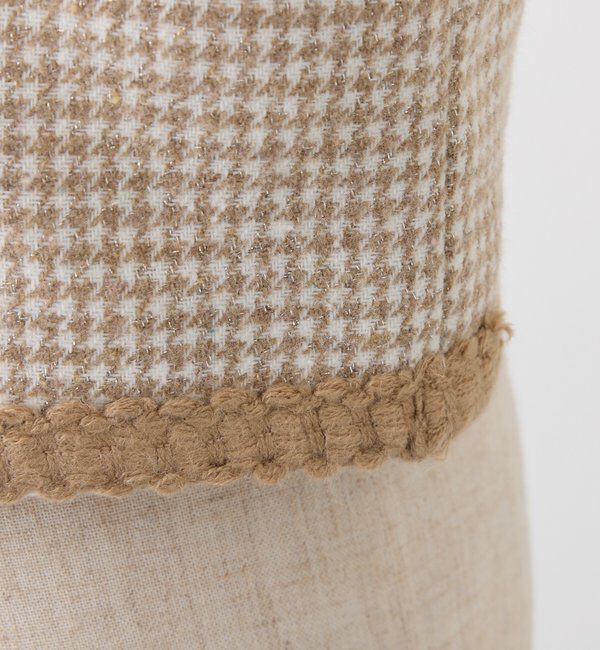  「【セットアップ対応】ノーカラーツイードジャケット」|ダウンベスト・ベスト|