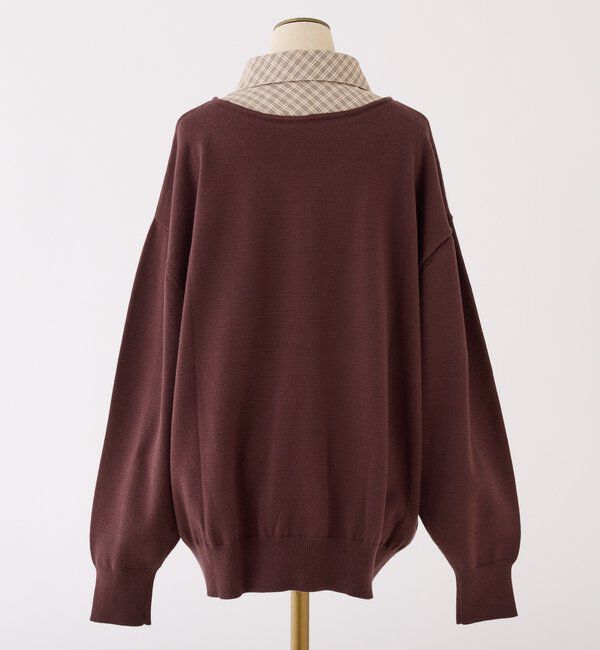  「シャツドッキングニット」|ニット・セーター|