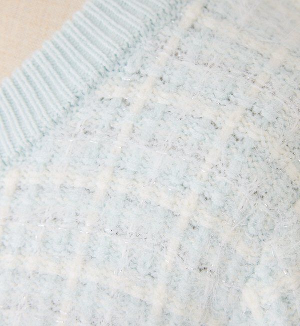  「金ボタンラメツイードカーデ」|ニット・セーター|