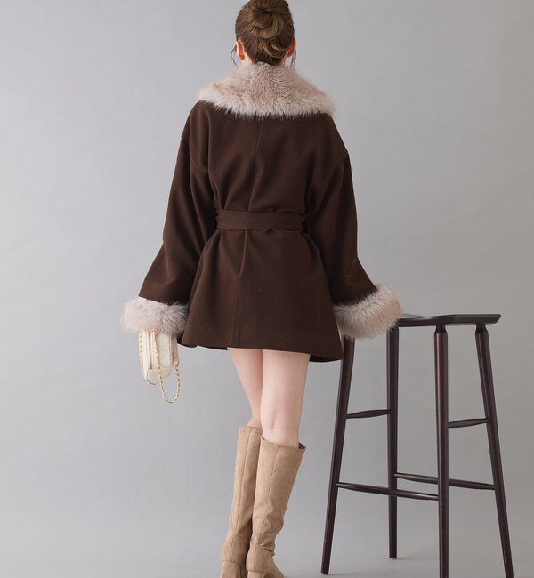  「3WAY衿袖ファーミドルコート」|その他|