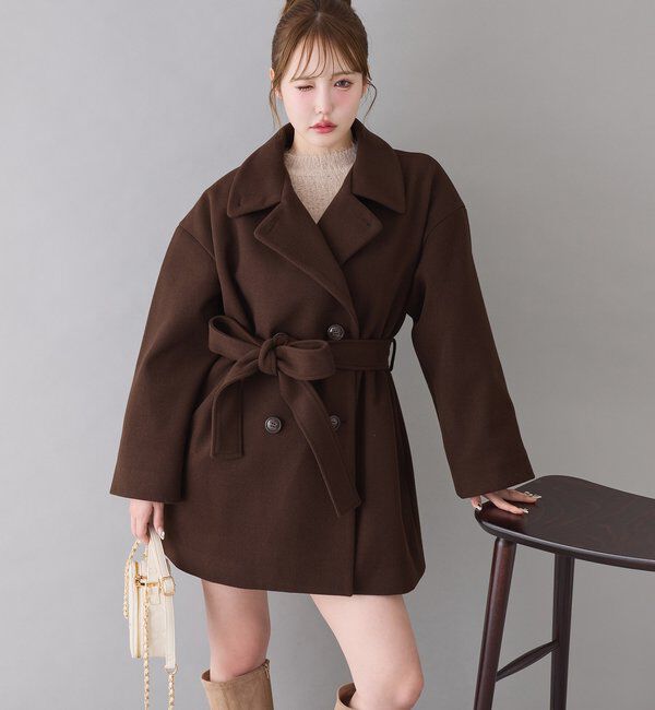  「3WAY衿袖ファーミドルコート」|その他|