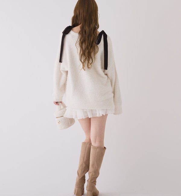  「ベロアモールカーデ」|ニット・セーター|