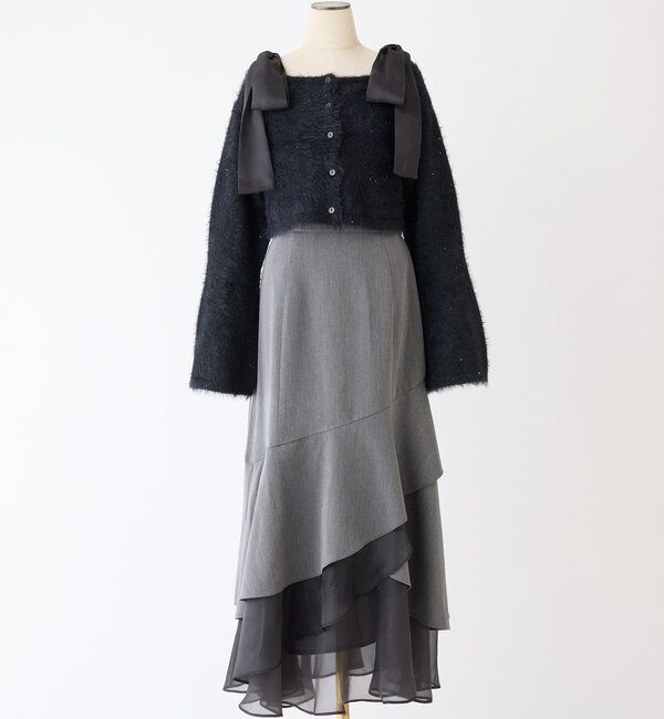  「【HolidayCollection】ニットSETイレヘムワンピース」|ワンピース|