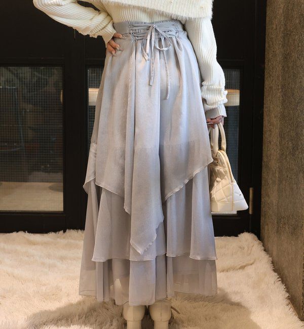  「ティアードロングスカート」|スカート|