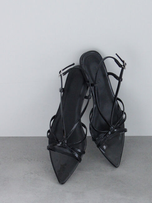 Te chichi「メタリックサンダル《2025summer catalog item》」|サンダル|ブラック