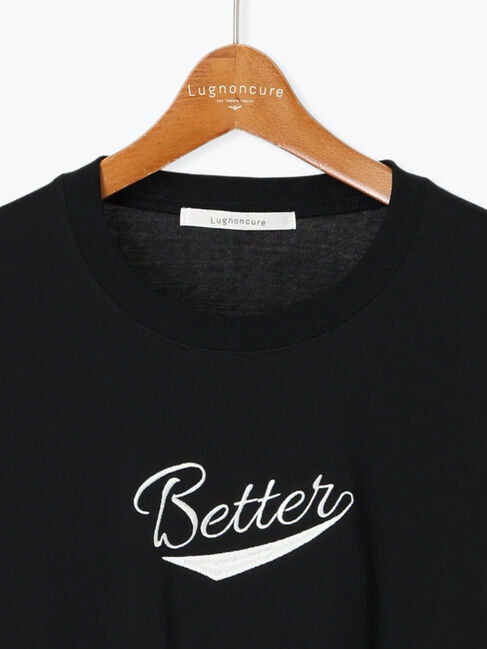 Lugnoncure「【接触冷感】フロントミニ刺繍Tシャツ」|Tシャツ・カットソー|