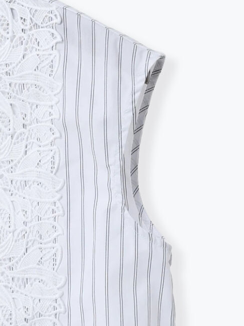 Te chichi「リーフレースノースリーブチュニックシャツ」|シャツ・ブラウス|