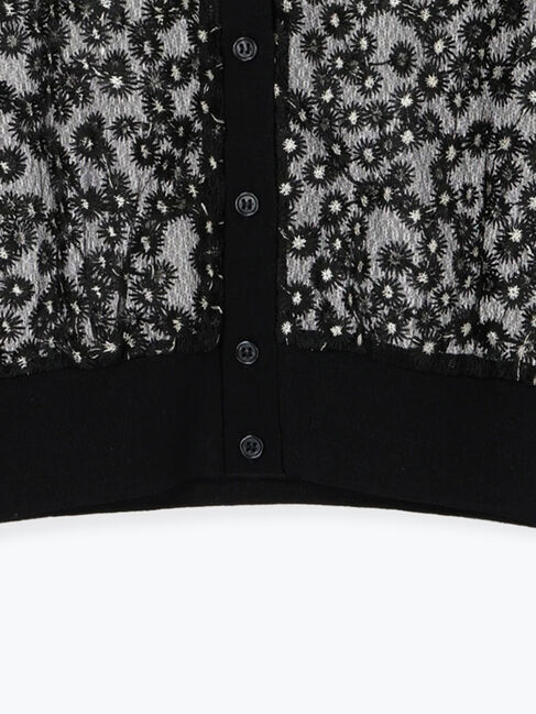 Te chichi「エンブロイダリー半袖クルーカーディガン」|カーディガン|