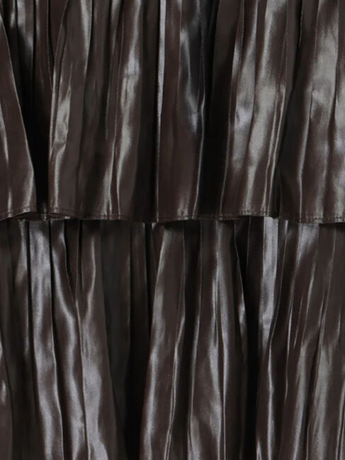 Te chichi「【Atelier plier】プリーツチンツ ティアードショートシャツ(セットアップ可)《2025Autumn catalog item》」|シャツ・ブラウス|