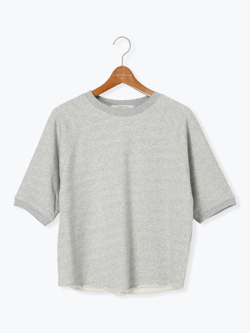 Lugnoncure「ソフトタッチミニ裏毛半袖プルオーバー《2025autumn catalog item》」|Tシャツ・カットソー|
