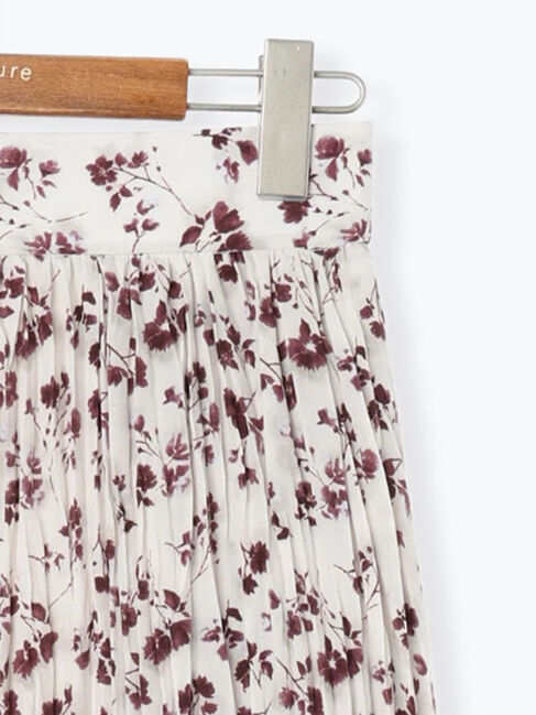 Lugnoncure「花柄クリンクルギャザースカート《2025autumn catalog item》」|スカート|