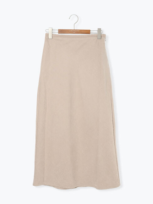 Lugnoncure「スウェード調バイアススカート《2025autumn catalog item》」|スカート|ベージュ
