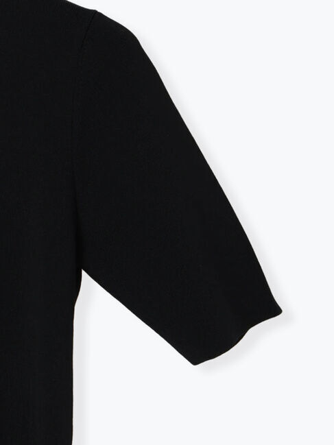 Te chichi「スカーフカラーハーフスリーブニット」|ニット・セーター|