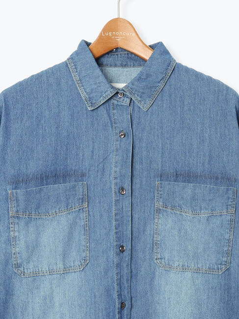 Lugnoncure「オーバーサイズチュニックシャツ」|シャツ・ブラウス|