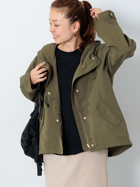 Lugnoncure「【撥水】マウンテンパーカー」|ブルゾン・スタジャン|カーキ