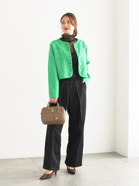 Te chichi「レタードポケットジャケットカーディガン」|カーディガン|