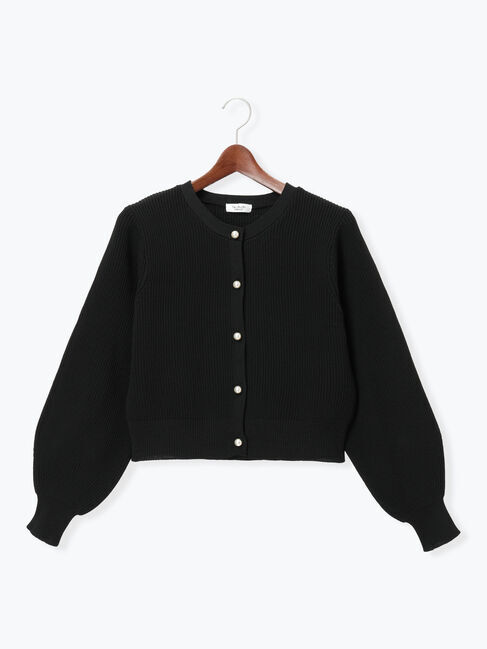 Te chichi TERRASSE「無撚糸パール釦カーディガン」|カーディガン|