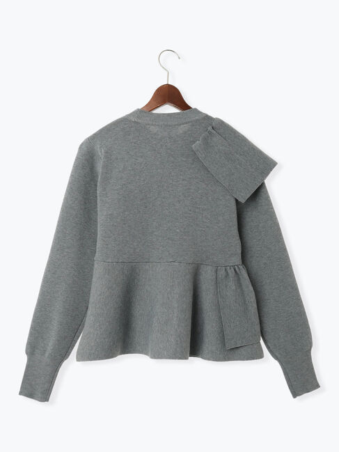 Te chichi「アシンメトリーフリルニット《2025winter catalog item》」|ニット・セーター|