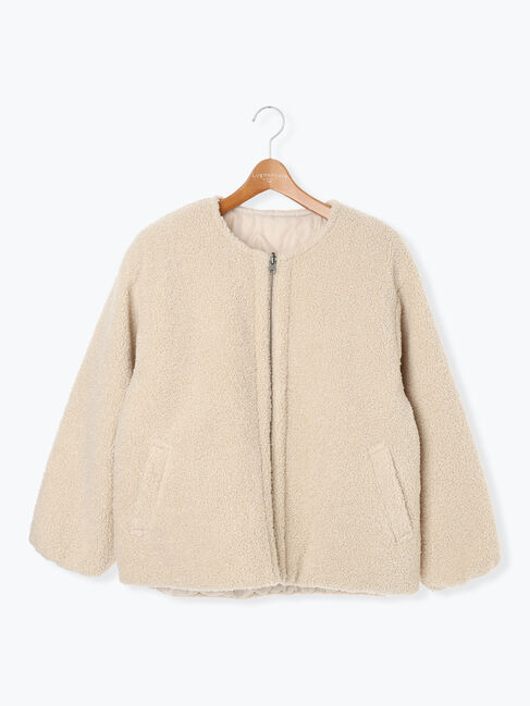 Lugnoncure「リバーシブルボアブルゾン」|ブルゾン・スタジャン|