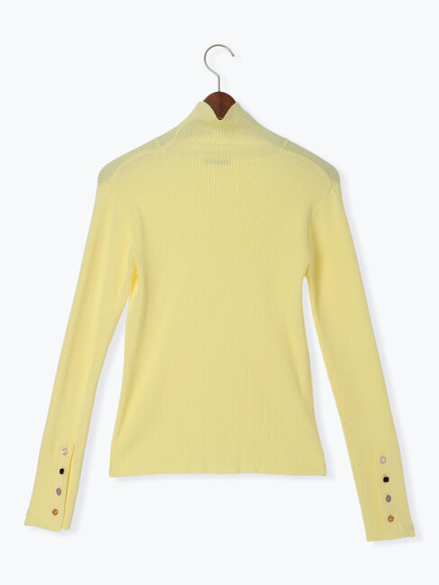 Te chichi「【Atelier Bonheur】ビジュー釦リブタートルプルオーバー《2025winter catalog item》」|ニット・セーター|