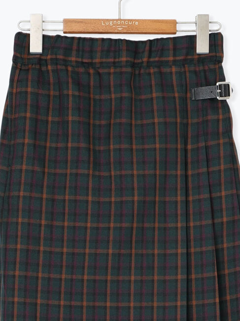 Lugnoncure「【選べる着丈】チェックキルトスカート」|スカート|