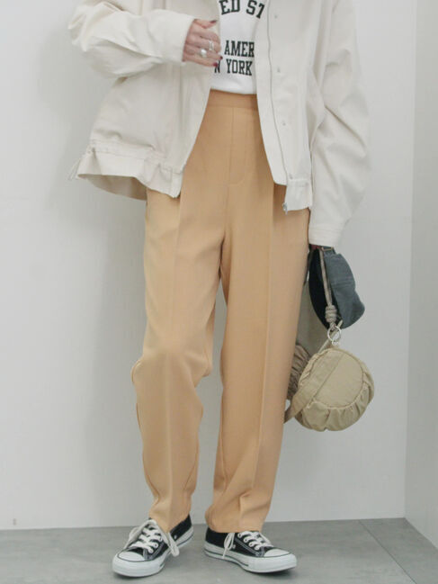 Samansa Mos2 blue「【イージーケア・吸水速乾】マルチスタイルテーパードパンツ」|その他|