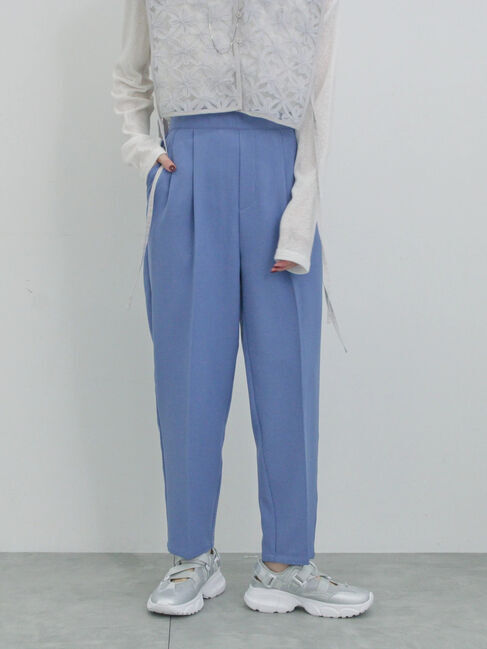 Samansa Mos2 blue「【イージーケア・吸水速乾】マルチスタイルテーパードパンツ」|その他|