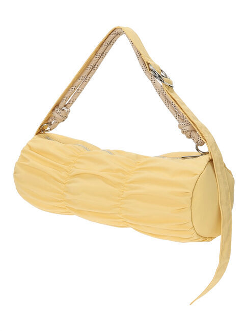 Samansa Mos2 blue「シャーリングミニドラムバッグ」|その他|