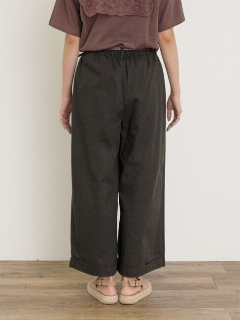 Samansa Mos2「【S/Mサイズ】ベルト付きチノワイドパンツ」|その他|