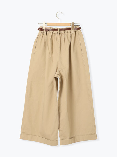 Samansa Mos2「【S/Mサイズ】ベルト付きチノワイドパンツ」|その他|