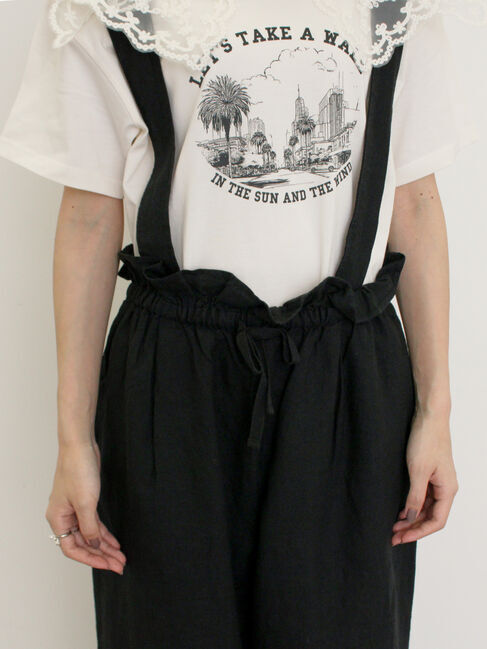 Samansa Mos2「【Cross&times;Linen】サス付パンツ」|その他|