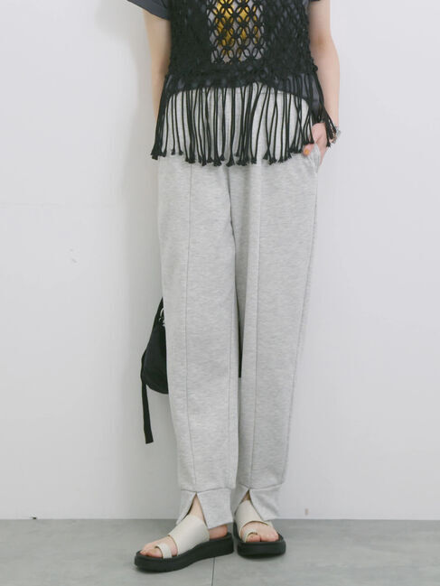 Samansa Mos2 blue「◎裏毛センタースリットパンツ」|その他|