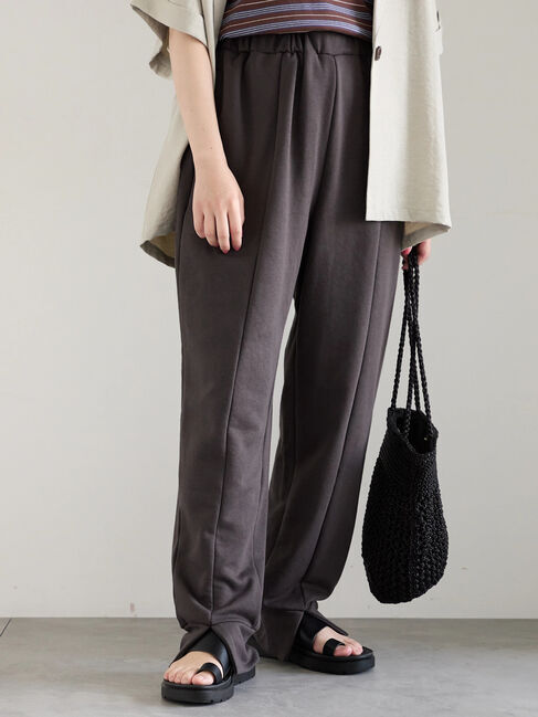 Samansa Mos2 blue「◎裏毛センタースリットパンツ」|その他|