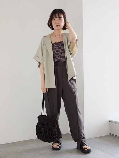 Samansa Mos2 blue「◎裏毛センタースリットパンツ」|その他|