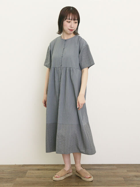 Samansa Mos2「【S/Mサイズ】オーバーレース切替ワンピース」|ワンピース|