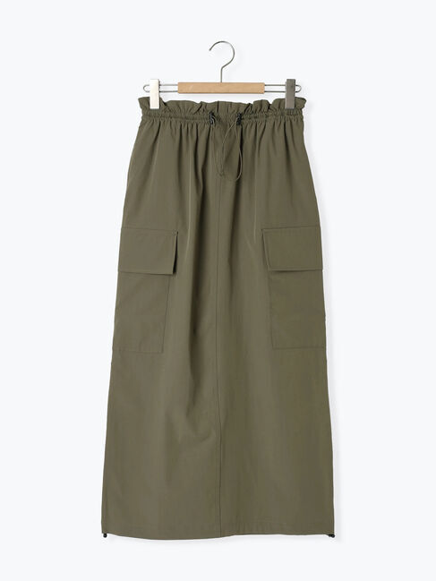 Samansa Mos2 blue「ナイロンカーゴスカート」|スカート|