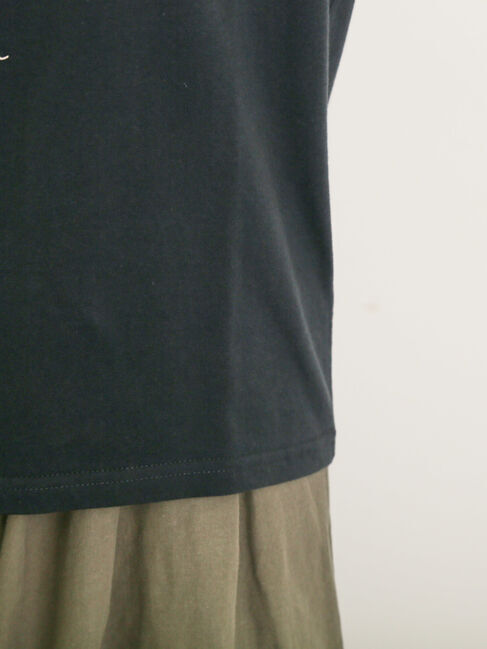 Samansa Mos2「花瓶柄コード刺繍Tシャツ」|Tシャツ・カットソー|