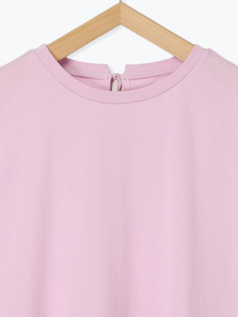 Samansa Mos2 blue「◎【接触冷感】ドッキングノースリーブプルオーバー」|Tシャツ・カットソー|