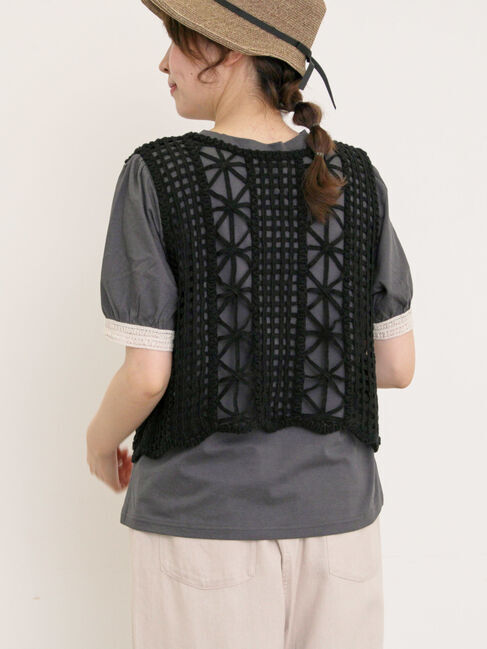 Samansa Mos2「テープベスト」|ダウンベスト・ベスト|