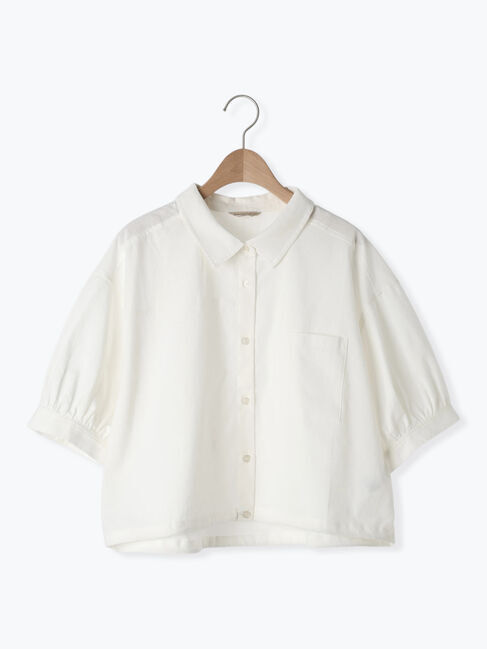 Samansa Mos2「ショート丈シャツ」|シャツ・ブラウス|