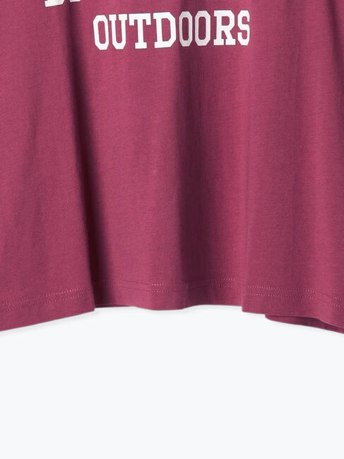 Samansa Mos2「【オーガニックコットン】ロゴプリントTシャツ」|Tシャツ・カットソー|