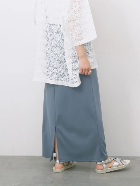 Samansa Mos2 blue「ポンチナロースカート」|スカート|