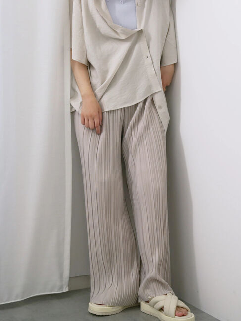 Samansa Mos2 blue「◎柄アソートプリーツパンツ」|その他|