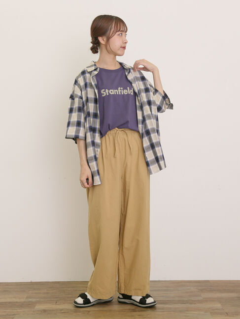 Samansa Mos2「ロゴアソートプリントゆるTシャツ」|Tシャツ・カットソー|