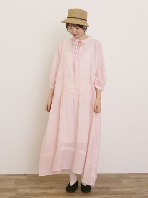 Samansa Mos2「【S/Mサイズ】◎レース切替ワンピース」|ワンピース|