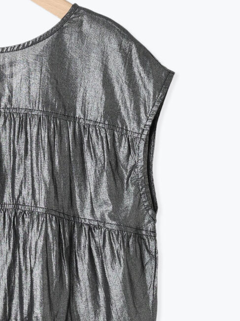 Samansa Mos2 blue「◎ティアードブラウス」|シャツ・ブラウス|