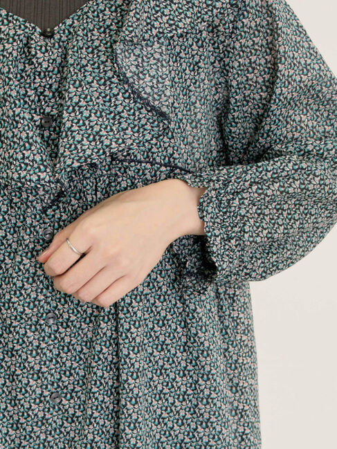 Samansa Mos2「【S/Mサイズ】柄アソート襟フリル2WAYワンピース」|ワンピース|