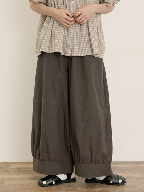 Samansa Mos2「【M/Lサイズ】裾切替ギャザーパンツ」|その他|